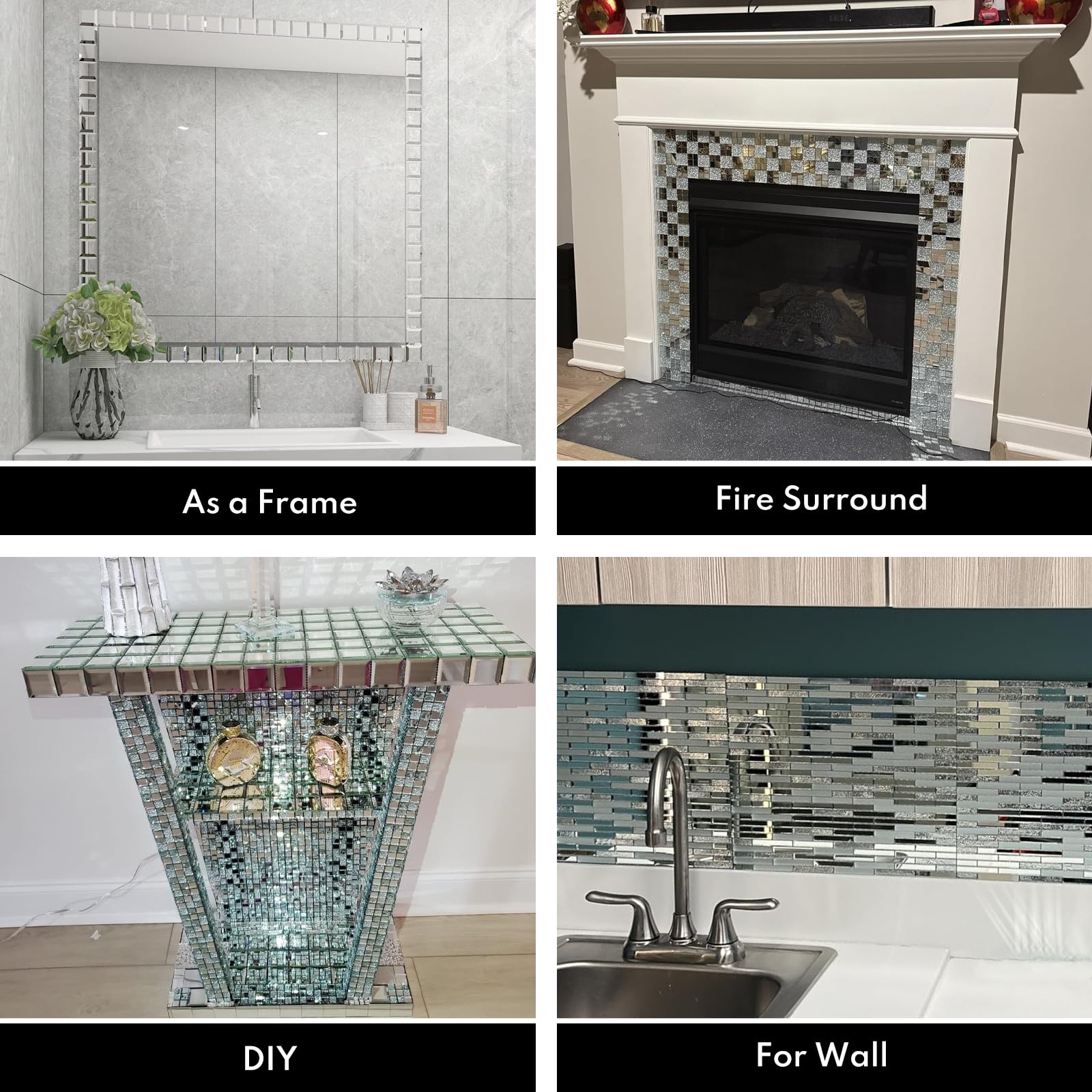 モロッコタイル　鏡 楽天市場】ミラーシール タイルシール 鏡 コンパクト ミラー